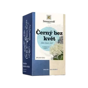 Sonnentor Čaj Černý bez květ 18x1,5g BIO